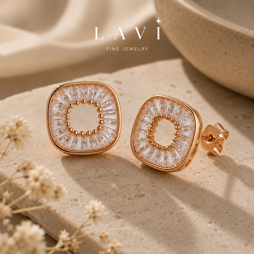 Aurora Square Studs