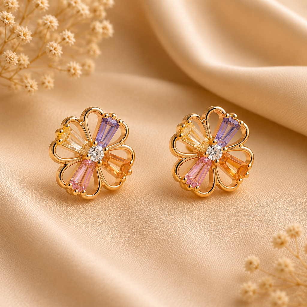 Pastel Petal Studs