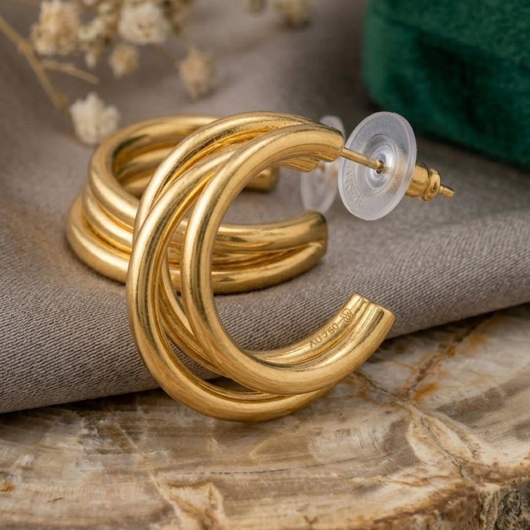 Triple Luxe Hoops
