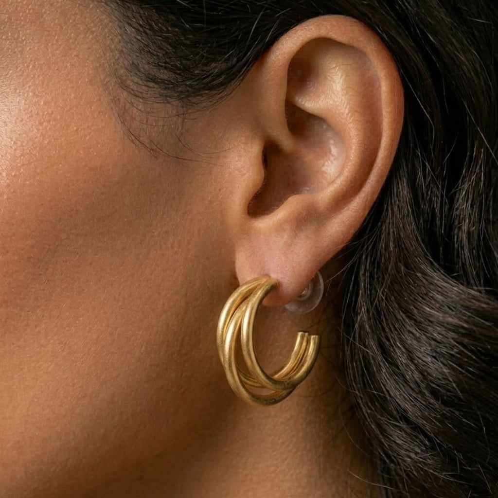 Triple Luxe Hoops