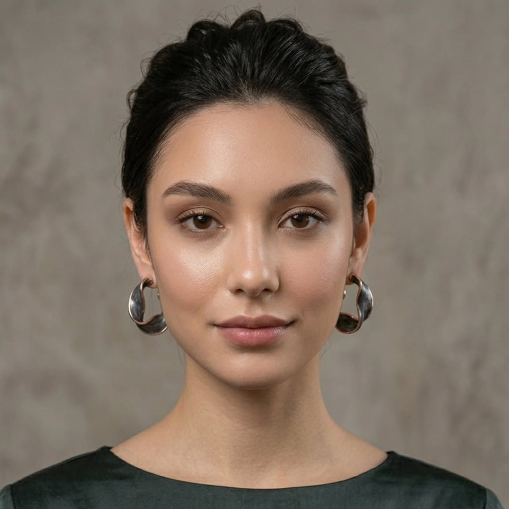 Sleek Sculpted Hoops