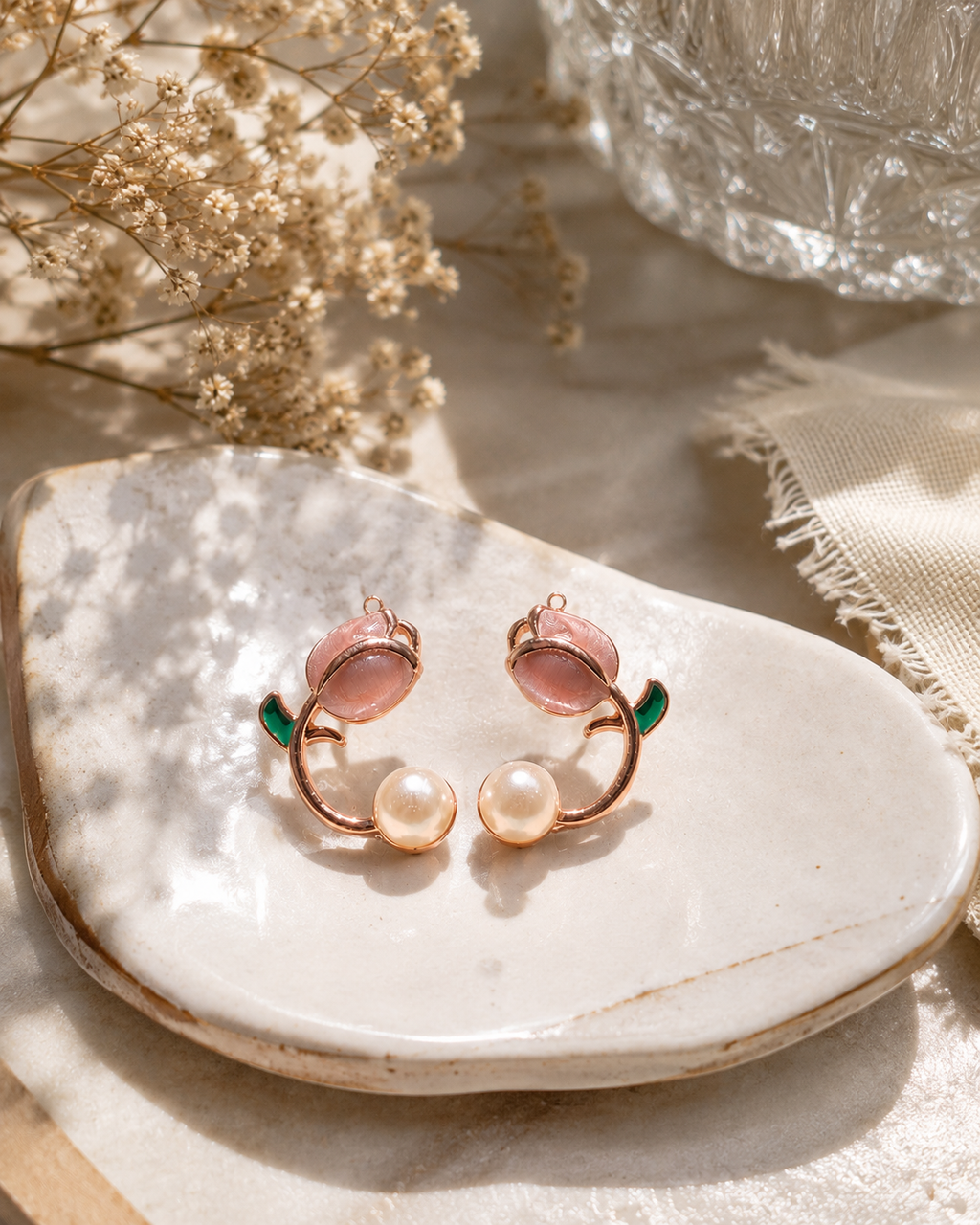 Bloom Pearl Floral Earrings