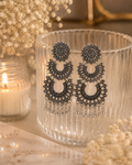 Oxidised Chandbali Statement Earrings