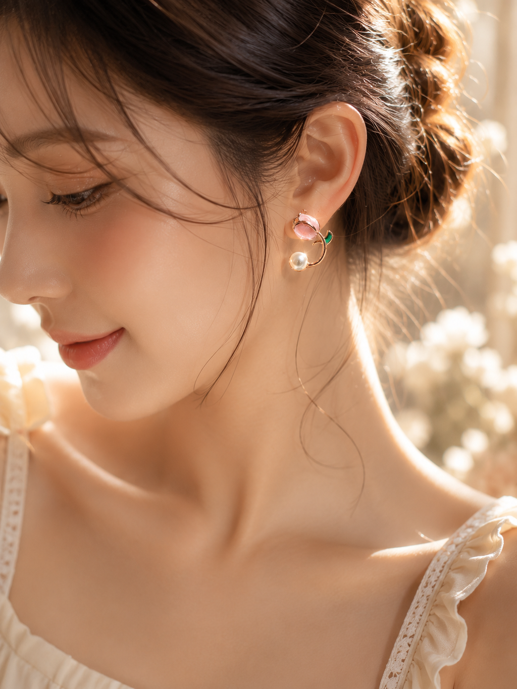 Bloom Pearl Floral Earrings