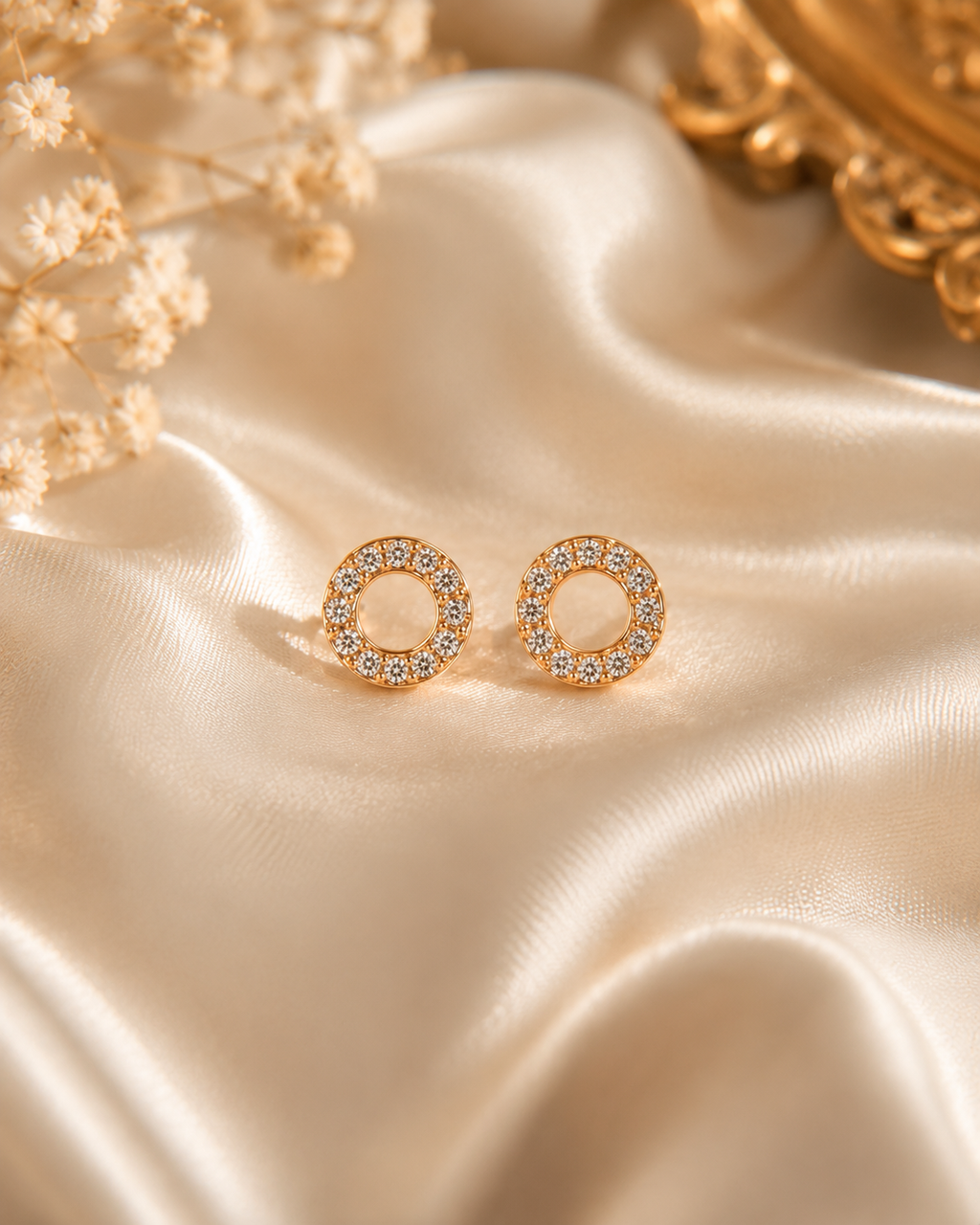Celeste Halo Stud Earrings