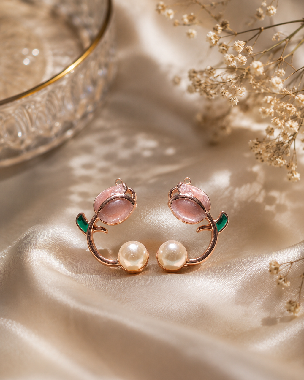 Bloom Pearl Floral Earrings