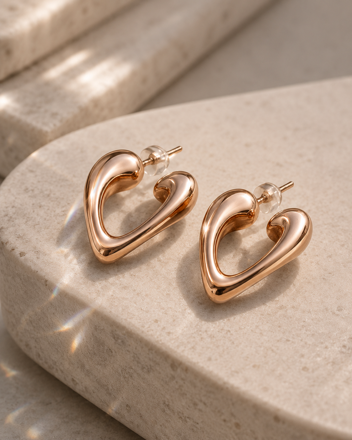 Heart Stud Earrings