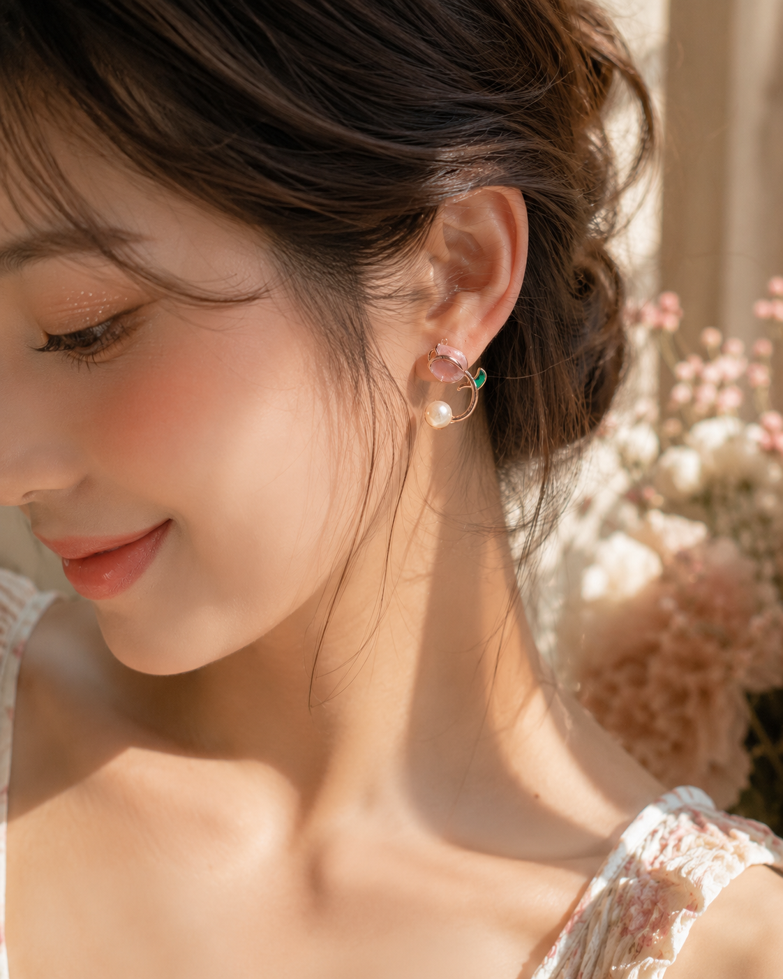 Bloom Pearl Floral Earrings